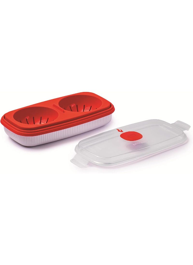Snips - Snips Microwave Egg Poacher & Omelette Maker 0.75 Liter, 0% BPA – Use & Reuse product, Made in Italy, 000848 - Image 1