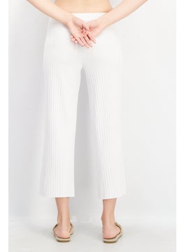 Don't Call Me Jennyfer Women Regular Fit Textured Palazzo Pants, White  - Image 2