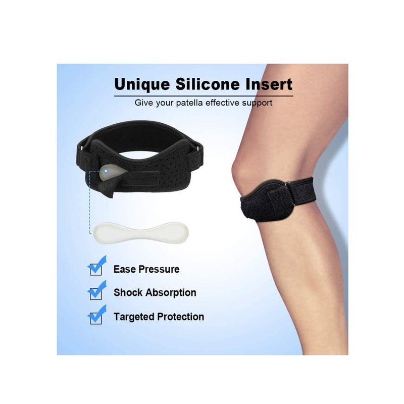 SOLARAE Knee Brace Support Adjustable Compression Sleeve Wraps Pads New Generation Knee Protector for Single Pack Large for Outdoor Sports 1count - Image 3