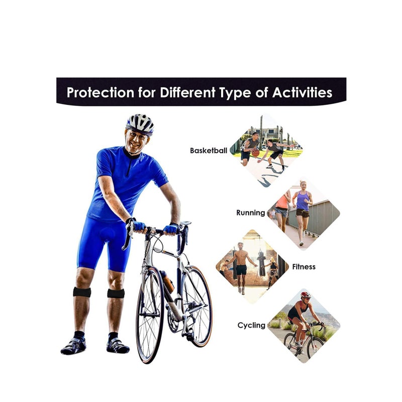 SOLARAE Knee Brace Support Adjustable Compression Sleeve Wraps Pads New Generation Knee Protector for Single Pack Large for Outdoor Sports 1count - Image 5