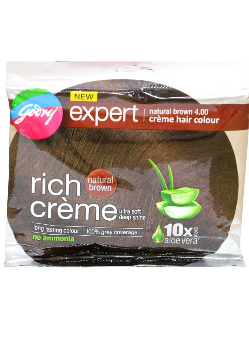 Godrej Expert Rich Creme Hair Color Natural Brown 4.00