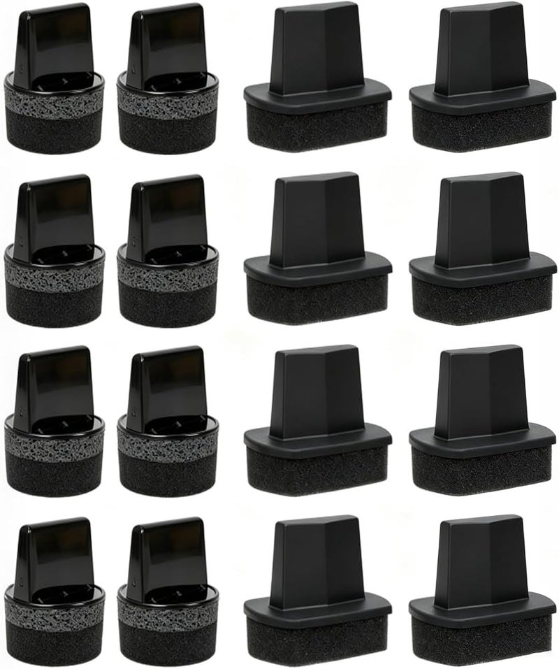 Tazweeq 16Pcs Back Shoe Shine Sponge And Shoe Shine Cloth, Shoe Polish Applicator Brush, Shoe Polish Sponge For Shoe Shining And Polishing Shoe Polish Brush, Shoe Care Cloth Suede Cleaner - Image 1