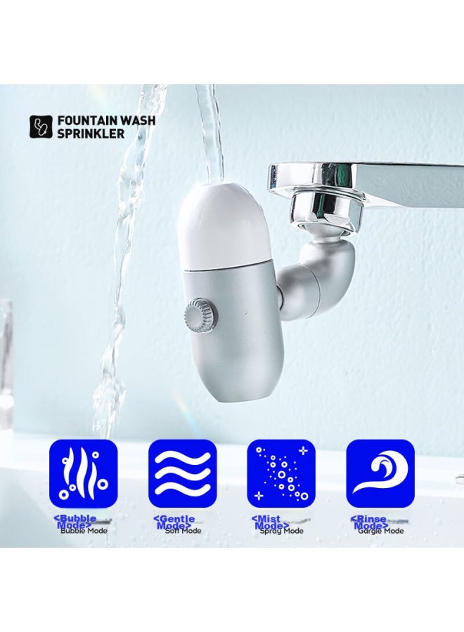 interhasa! Interhasa Universal Rotating Faucet Extender, Multifunctional Anti-splash Adapter, Washbasin Aerator Filter, Sink Spout - Image 1