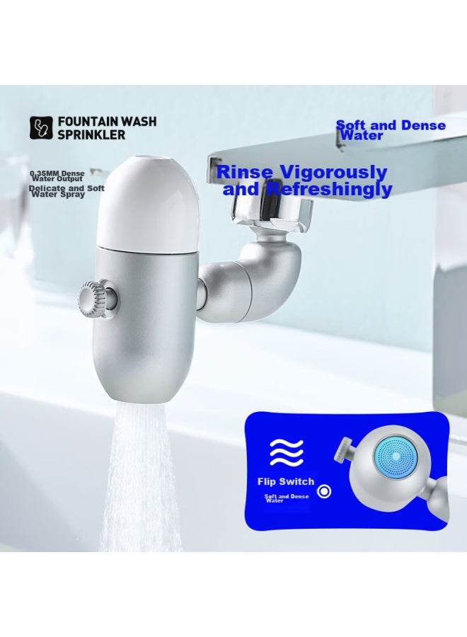 interhasa! Interhasa Universal Rotating Faucet Extender, Multifunctional Anti-splash Adapter, Washbasin Aerator Filter, Sink Spout - Image 5