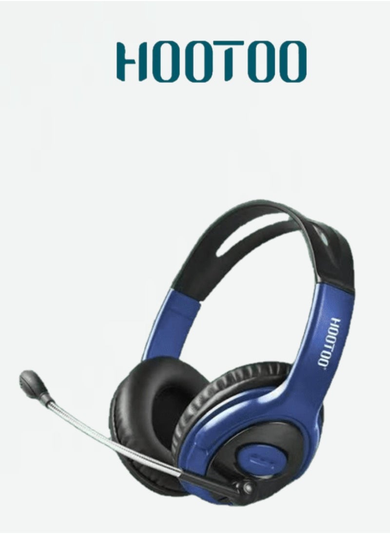 HooToo A gaming headset designed for gaming enthusiasts. Sony headphones with high-quality stereo sound. Gamer headset with a microphone sensitivity of 52±2 dB. Wired headset that delivers clear and pure sound. Gaming headphones equipped with an AUX port. Sony headset with a foldable headband design. Gaming headset designed by the brand HOOTOO, model HT-EP84.  - Image 1