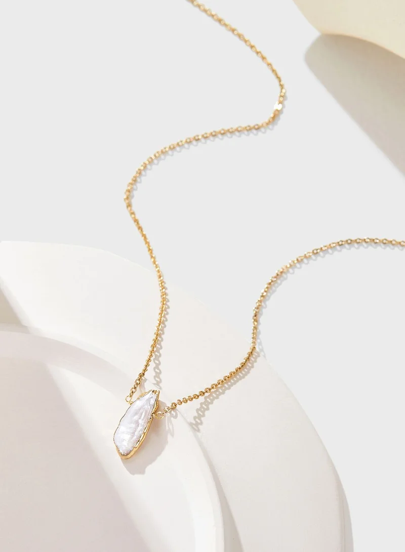 Mestige 18K Gold Plated Kona Pearl Necklace