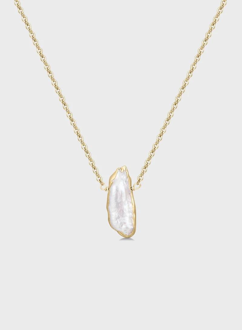 Mestige 18K Gold Plated Kona Pearl Necklace
