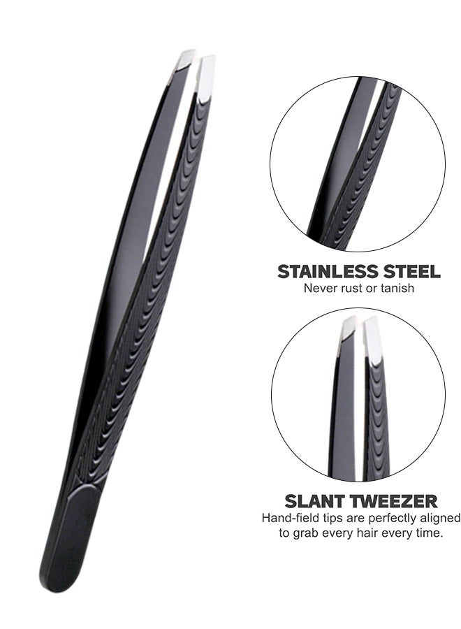 Precision Tweezer for Facial Hair Removal Fine Tip Stainless Steel Tool for Eyebrow Grooming Splinter Grasping Beauty Care Set of 2 - Image 2