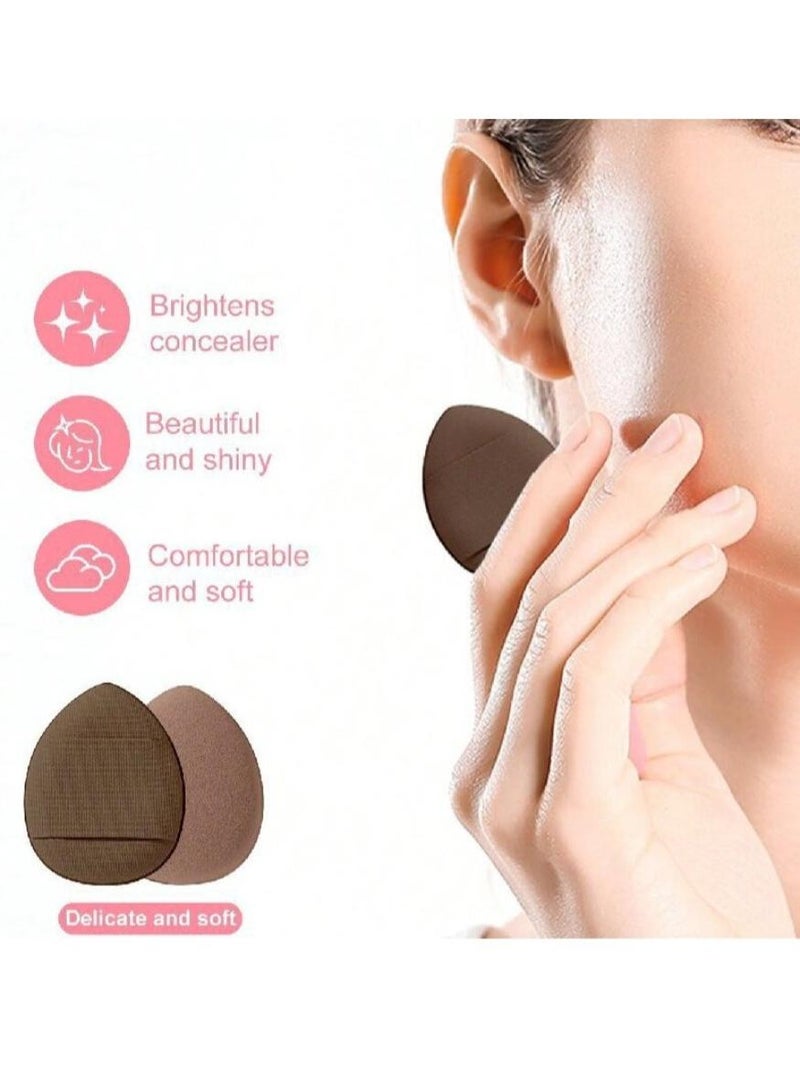 Al Kanzi 40 Pcs Makeup Brush Set, Synthetic Cosmetic Brushes Collection Tool Kit, Professional Makeup Tool Kit with 7 Multi Shaped Beauty Sponges Puff Bow Headband Brush Cleaning Pad, for Women Girls Eyeshadow Blush Contour, Complete Makeup Accessories Kit (Brown) - Image 5