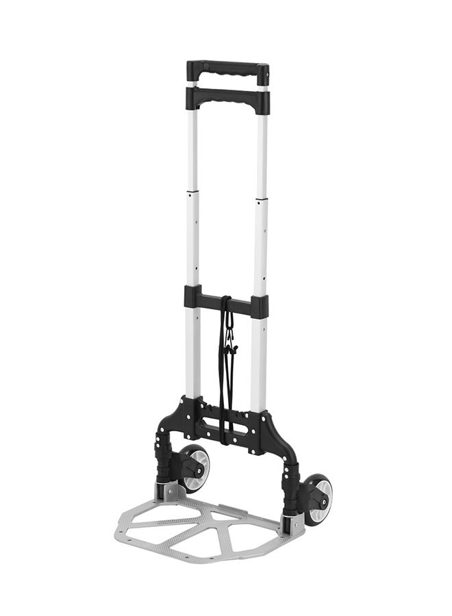 BMB tools Foldable Hand Trolley - Folding Hand Truck, Sack Truck Hand Trolley Cart, Lightweight Portable Luggage Dolly with 70Kg/150Lbs Capacity, Adjustable Handle - for Travel, Office, Shopping Use (Black) - Image 1