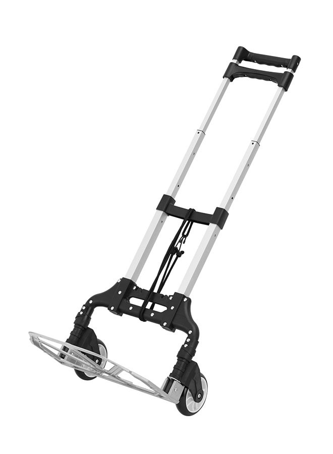 BMB tools Foldable Hand Trolley - Folding Hand Truck, Sack Truck Hand Trolley Cart, Lightweight Portable Luggage Dolly with 70Kg/150Lbs Capacity, Adjustable Handle - for Travel, Office, Shopping Use (Black) - Image 3