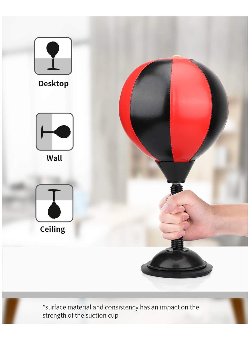 ECVV Desktop Punching Bag 45.5CM | Boxing Sports Punching Tool Desktop Punch Balls Bags Punching Bag Speed Ball Stand Boxing Training Boxer Practice Tools  - Image 4