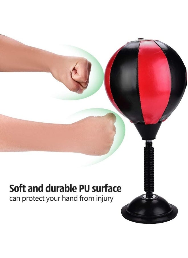 ECVV Desktop Punching Bag 45.5CM | Boxing Sports Punching Tool Desktop Punch Balls Bags Punching Bag Speed Ball Stand Boxing Training Boxer Practice Tools  - Image 3