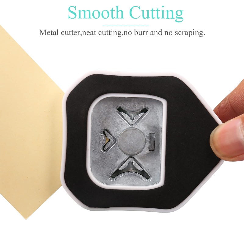 LOONENG 3 Way Rounded Corner Punch, 4mm, 7mm, 10mm 3 in 1 Corner Cutter for Paper Crafts, Laminator, Cardstock, DIY Projects, Photocards, Card Making and Scrapbooking - Image 2