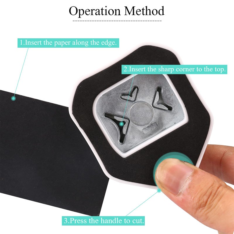 LOONENG 3 Way Rounded Corner Punch, 4mm, 7mm, 10mm 3 in 1 Corner Cutter for Paper Crafts, Laminator, Cardstock, DIY Projects, Photocards, Card Making and Scrapbooking - Image 5