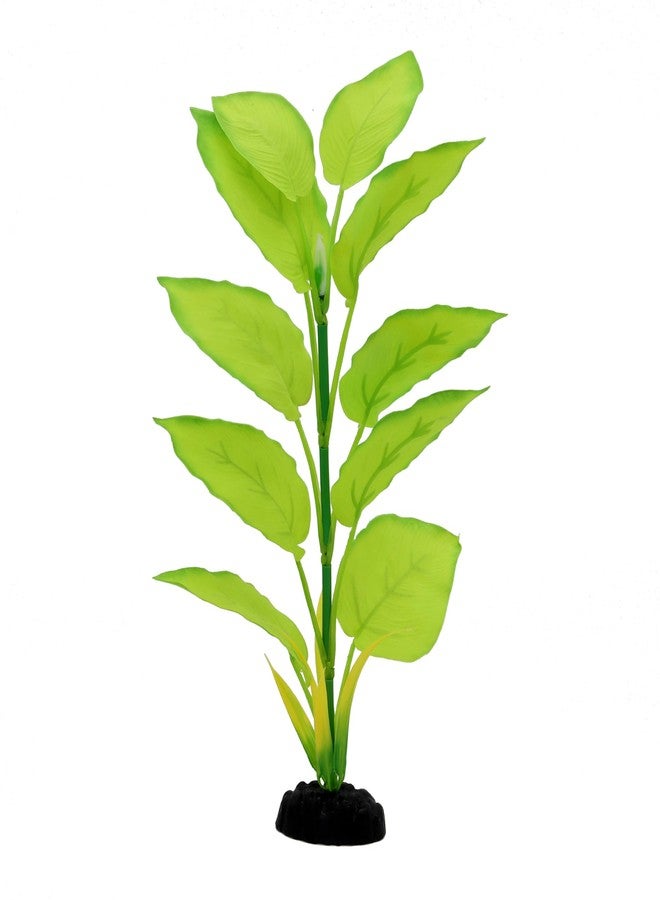 DVHEY 2-Pack 12 Inch Aquarium Silk Aquarium Plants, Artificial Plastic Plant for Small Tank, Goldfish, Fish Hides (Light Green, 12 Inch) - Image 2