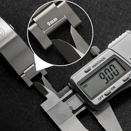 watchdives New Fly Micro Adjustable Clasp, Silver Stainless Steel Watch Buckle On-The-Fly Adjustable Clasp Replacement (Silver, For 1.8mm Screw Pin Bracelet) - Image 4