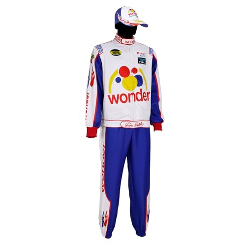 Qosivfey Mens Ricky Bobby Racing Costume Adult Talladega Nights Full Cosplay Set(My20233-3,S) - Image 2