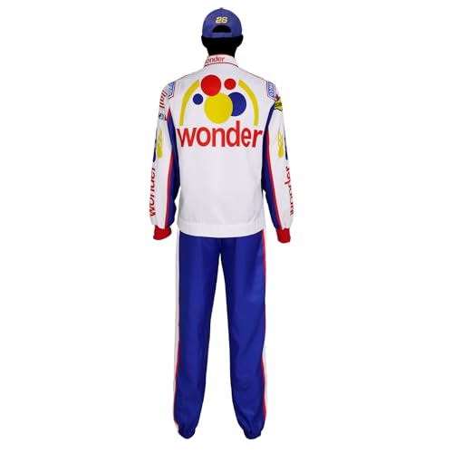 Qosivfey Mens Ricky Bobby Racing Costume Adult Talladega Nights Full Cosplay Set(My20233-3,S) - Image 3