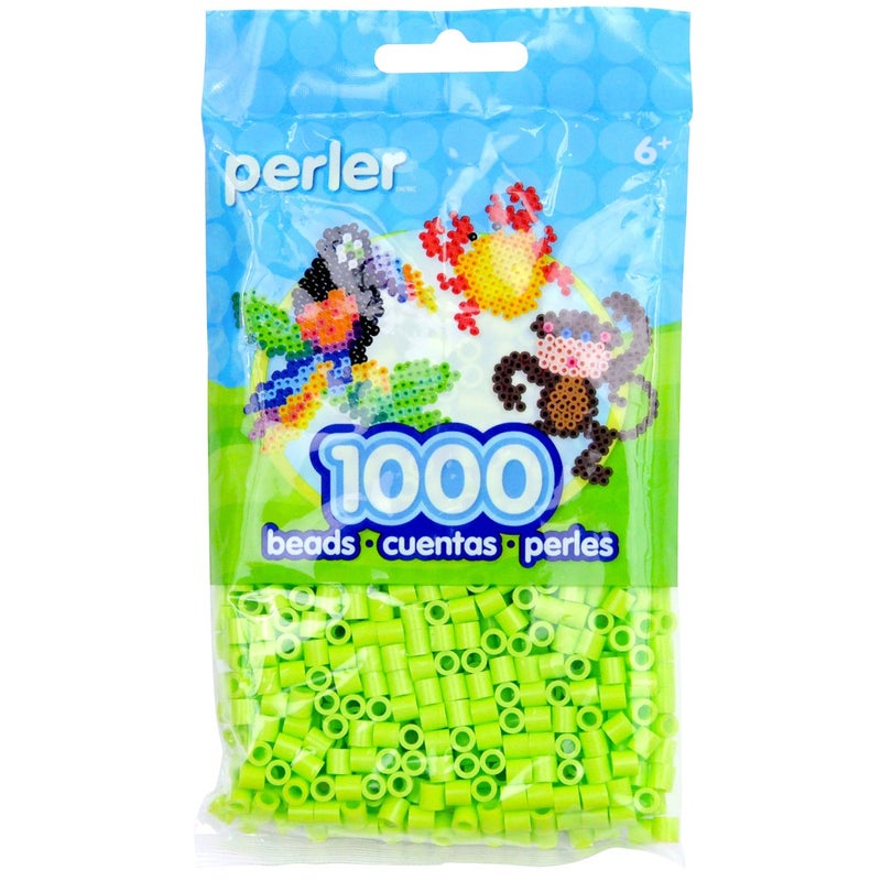 Perler Beads Fuse Beads for Crafts, 1000pcs, Pear Green - Image 1