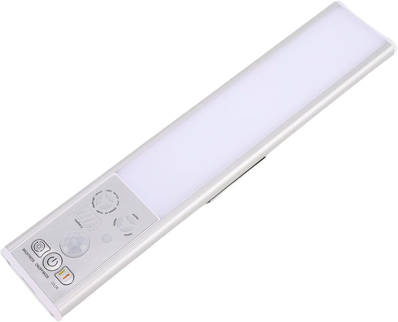 banapoy Under Cabinet Lights, Rechargeable Motion Sensor Closet Lamp with 3 Color Temperature, Day Night Sensing, Under Counter Night Lights for Kitchen, Stair, Hallway, 30cm - Image 1