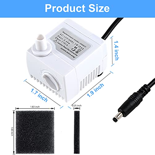 HORTHERO 200623 Aero-Garden Pump with 20 Filters, Ultra Quiet Pump Fit for Harvest Elite, Bounty, Farm, Extra, Ultra Hydroponics System - Image 5