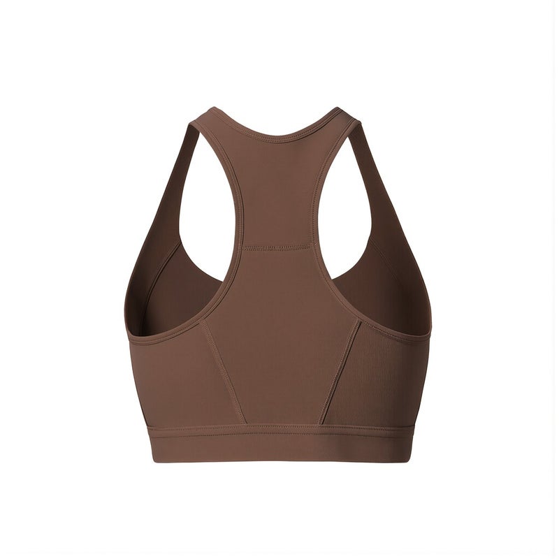 Sports Bra For Women Beginner Postpartum Gentle Support Comfort Yoga Bra S Beige - Image 2