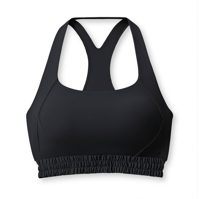 Sports Bra For Women Beginner Postpartum Gentle Support Comfort Yoga Bra S Beige - Image 3