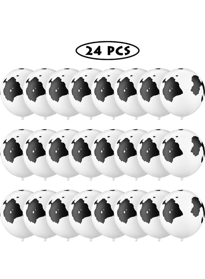 Gejoy Cow Balloons Latex Balloons Funny Print Cow Balloons for Birthday Party Supplies Decorations (24 Pieces) - Image 2