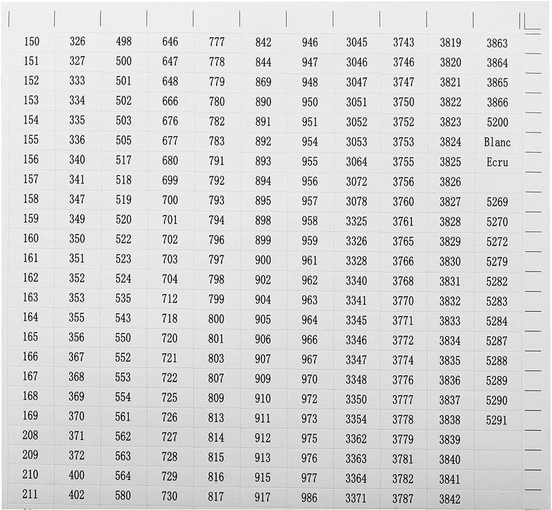 klarako 6PCS 455 Color Number Stickers Decals for Diamond Painting Accessory Storage Containers Art Jars Compartmented Box - Image 2