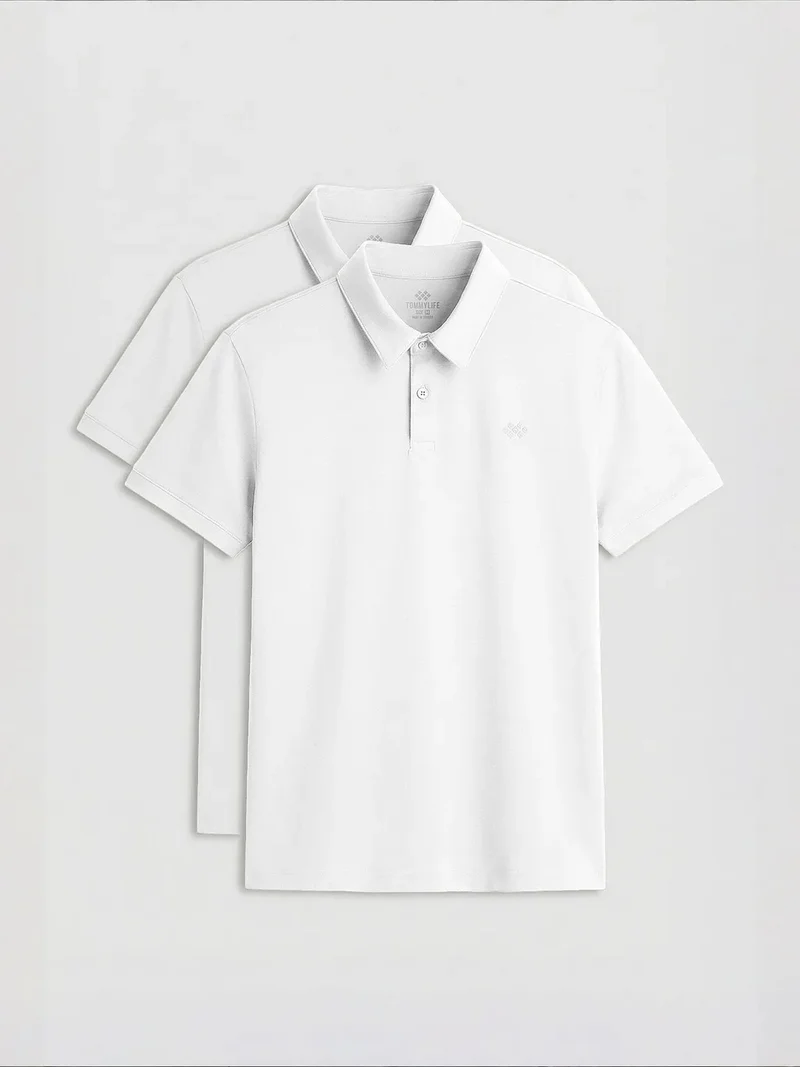 Tommylife TOMMY Men's Cotton-Blend Polo T-Shirt