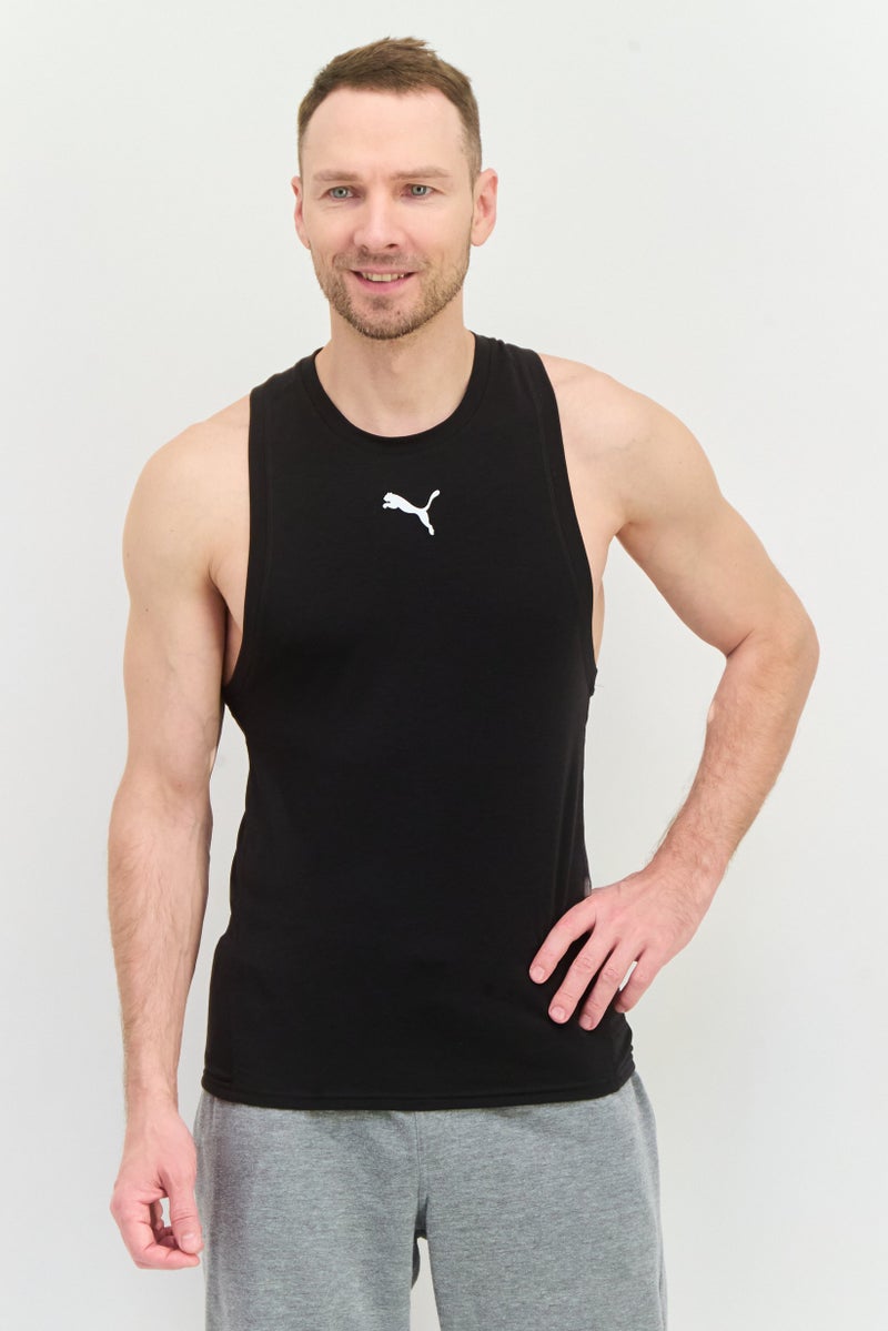 PUMA Men Sportswear Fit Sleeveless Training Tank Tops, Black  - Image 1