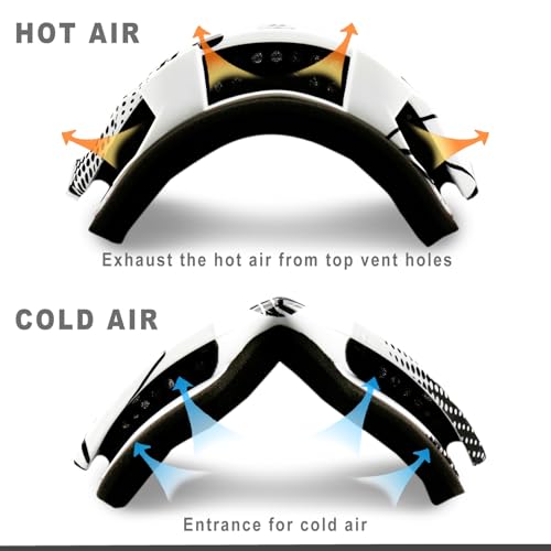 NENKI Dirt Bike Goggles Anti Fog Goggles for Dirt Bike Riding ATV Motocross Goggles for Women Men Adult Motorcycle MX Goggles Racing Goggles UV Protection Clear Lens - Image 5