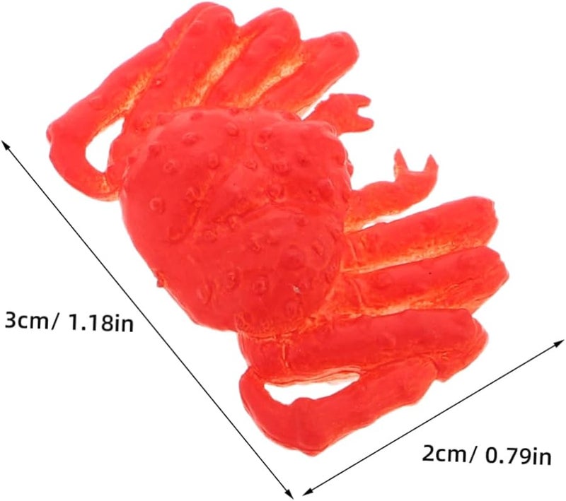 Realistic Artificial Crab Figurines 10Pcs Ocean Animal Models Decorative Props - Image 3