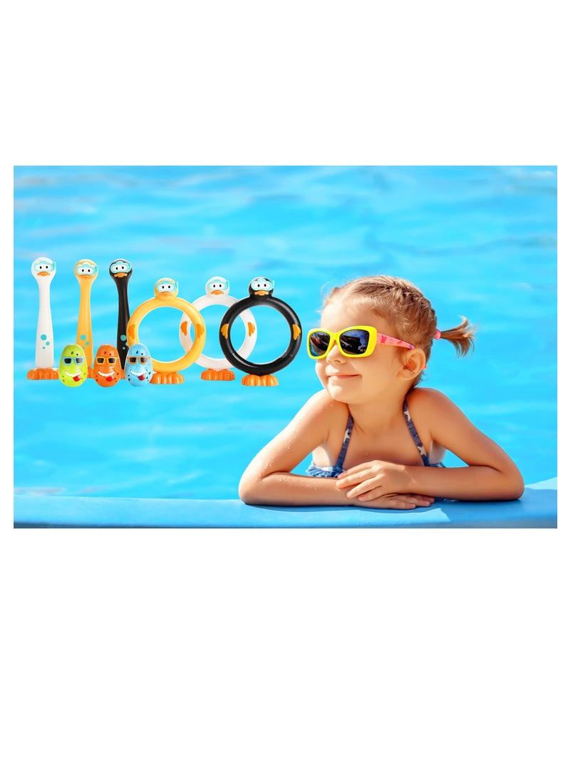 SOLARAE Underwater Diving Pool Toys for Kids - 3pcs Clown Egg Sinking Sticks for Summer Fun, Perfect for Boys and Girls Ages 8-12. Enjoy Exciting Pool Games! - Image 4