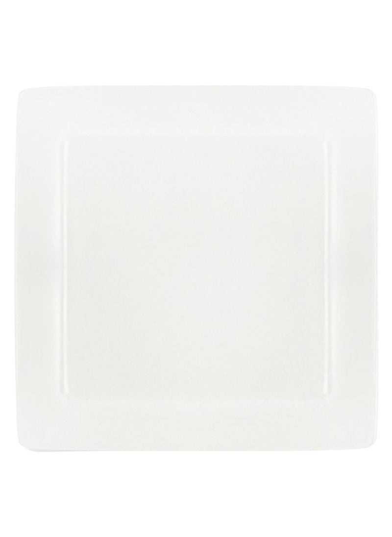 Home Smart Home Smart Porcelain Square Serving Dinner Plates Dinnerware Set of Plates 6 Pcs for Steak Pasta Salad Snacks Dinner plate and Scales Kitchen.  - Image 3