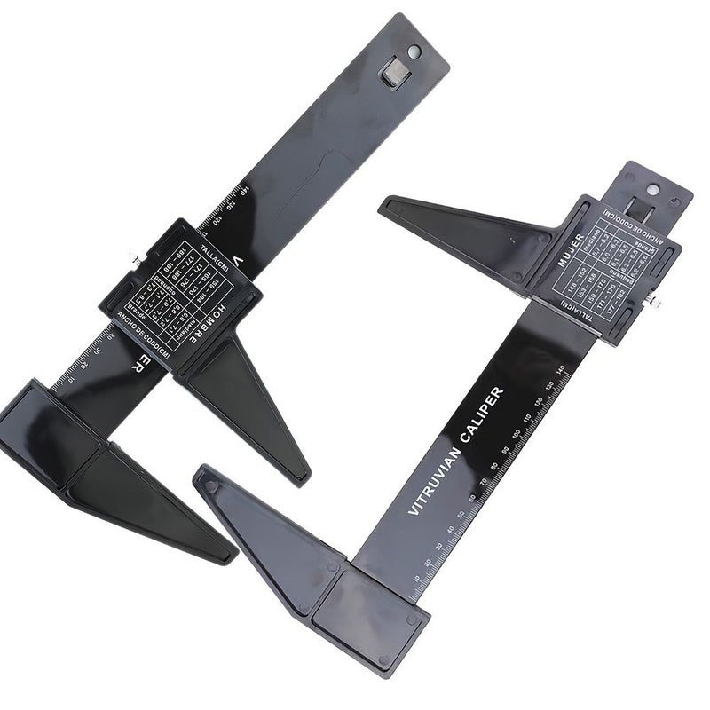 0 140 Mm Vernier Caliper Human Measuring Instrument Elbow Ruler 1pc - Image 1