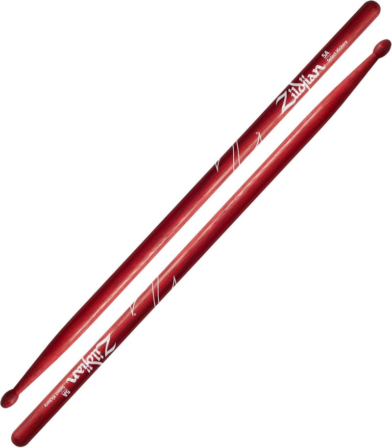 Zildjian عصا الطبول زيلجيان Z5AR 7A من الخشب الهكوري - أحمر - Image 1