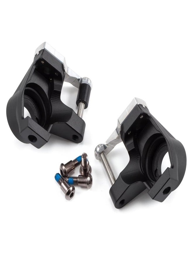 CobraCrawler Aluminum Knuckles Machined Clear Black for Straight Axle Axial SCX10 II AR44 Vanquish VS4-10 Rockjock F9 F10T D44 HD44 (Black) - Image 4