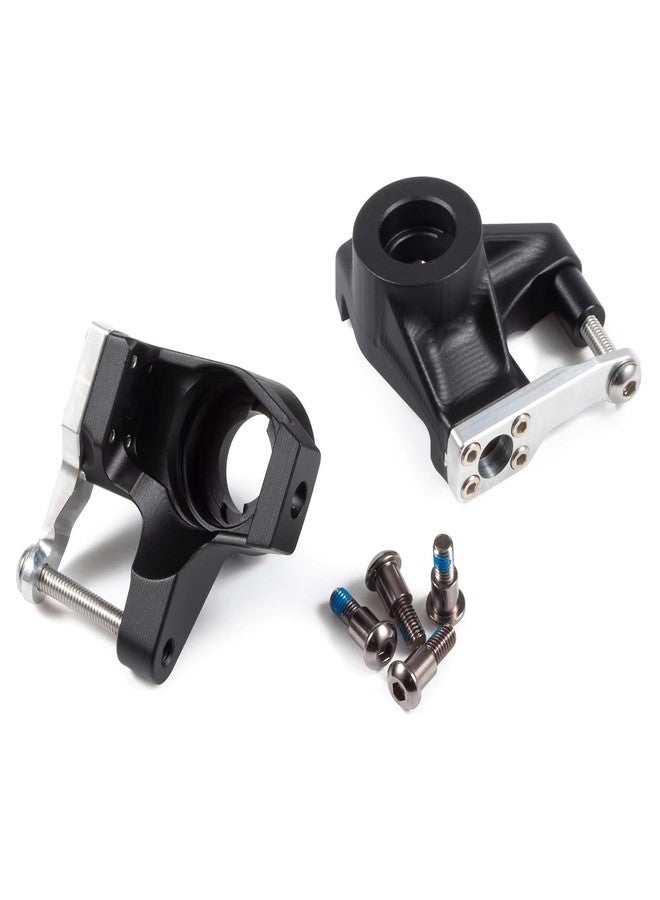 CobraCrawler Aluminum Knuckles Machined Clear Black for Straight Axle Axial SCX10 II AR44 Vanquish VS4-10 Rockjock F9 F10T D44 HD44 (Black) - Image 3
