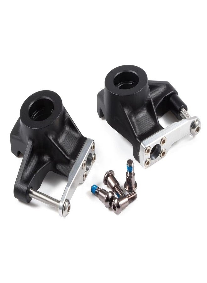 CobraCrawler Aluminum Knuckles Machined Clear Black for Straight Axle Axial SCX10 II AR44 Vanquish VS4-10 Rockjock F9 F10T D44 HD44 (Black) - Image 1