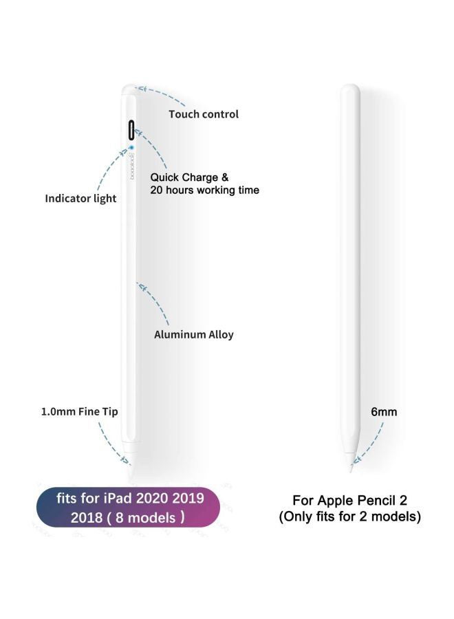 GOOJODOQ Superfine Nib Active Capacitive Stylus Pen Silver - Image 4