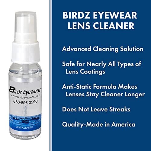 Birdz Eyeglass Sunglass Lens Cleaner Cleaning & Repair Kit Spray Cloth Tool & Key Chain - Image 3