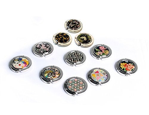 Store-Play Inlay Mother of Pearl Handbag Hanger Foldable Table Purse Hook Caddy Holder (Butterfly) - Image 5