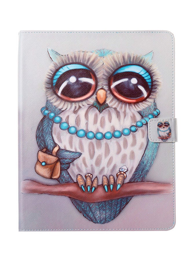 NIBEMINENT Owl Folding Protective Shell Flip Cover For Apple iPad 2/3/4 9.7-Inch Multicolour - Image 1
