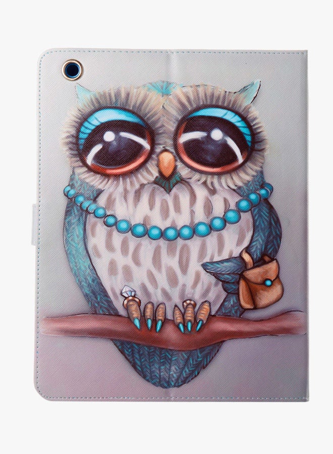 NIBEMINENT Owl Folding Protective Shell Flip Cover For Apple iPad 2/3/4 9.7-Inch Multicolour - Image 2