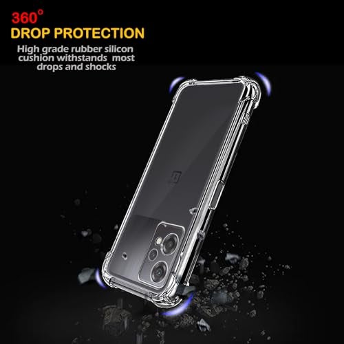Plus Mobile Cover Soft & Flexible Shockproof Back Case with Cushioned Edges Transparent for OnePlus Nord CE 2 Lite 5G - Clear - Image 3