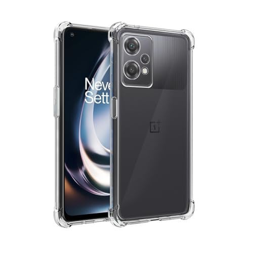 Plus Mobile Cover Soft & Flexible Shockproof Back Case with Cushioned Edges Transparent for OnePlus Nord CE 2 Lite 5G - Clear - Image 1