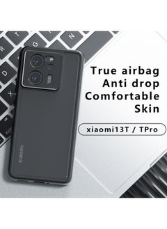 Generic غطاء حماية Xiaomi 13T/13T Pro مضاد للصدمات، عدسة حماية كاملة من مادة البولي يوريثين الحراري، ظهر ناعم وشفاف مضاد للخدش، ملحقات الهاتف المحمول غطاء خلفي واقي أصفر أبدًا  - Image 2