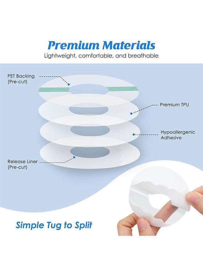 20 Pack Adhesive Patches for Freestyle Libre 2 Guardian Enlite Sensor Covers Clear Film Tape - Image 5